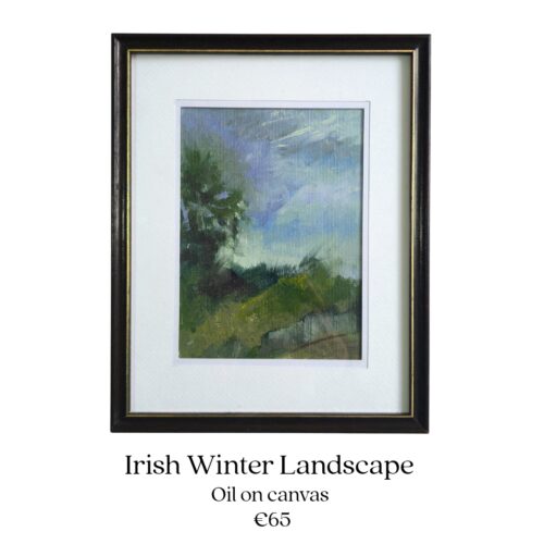 irish winter landscape original oil painting