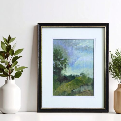 irish winter landscape mock up