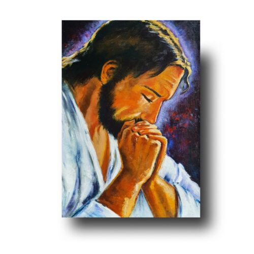 Praying Jesus Print front page